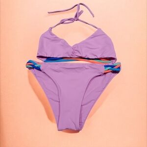 Mara Hoffman Kids Lilac One Piece Swimsuit Sz S And Xs